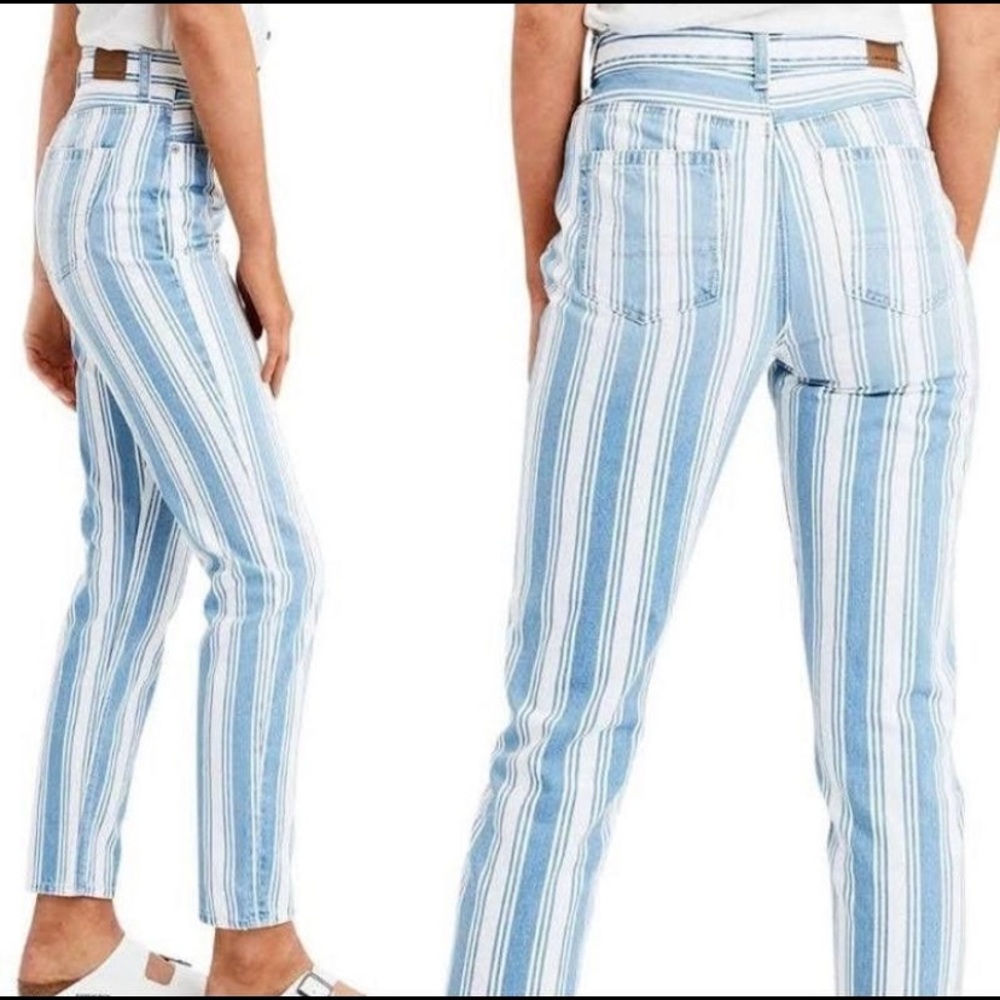 American eagle striped jeans